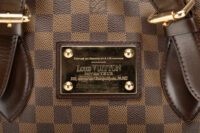 0131. Louis Vuitton Damier Ebene Canvas Hampstead, Gold Hardware