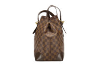 0131. Louis Vuitton Damier Ebene Canvas Hampstead, Gold Hardware