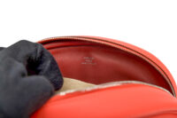 0133. Hermes In the Loop Crossbody, Red, Palladium Hardware