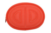 0133. Hermes In the Loop Crossbody, Red, Palladium Hardware