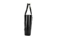 0138. Prada Black Embroidered Flower Tote Bag, Gold Hardware3