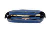 0144. Fendi Navy Blue Peekaboo Mini Bag, Gold Hardware13
