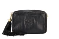 0148. Chanel Lambskin Mademoiselle Coco Mark Chain Bag, Gold Hardware1