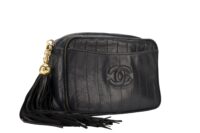 0148. Chanel Lambskin Mademoiselle Coco Mark Chain Bag, Gold Hardware2