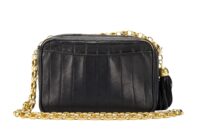 0148. Chanel Lambskin Mademoiselle Coco Mark Chain Bag, Gold Hardware6