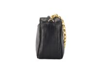 0148. Chanel Lambskin Mademoiselle Coco Mark Chain Bag, Gold Hardware7.5