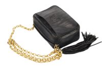 0148. Chanel Lambskin Mademoiselle Coco Mark Chain Bag, Gold Hardware8