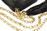 0148. Chanel Lambskin Mademoiselle Coco Mark Chain Bag, Gold Hardware9