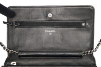 0152. Chanel Classic Wallet on Chain, Lambskin Leather, Silver Hardware14