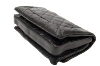 0153. Chanel Quilted Single Flap, Black Lambskin Leather, Silver Hardware12