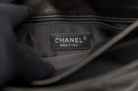 0153. Chanel Quilted Single Flap, Black Lambskin Leather, Silver Hardware18