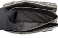 0153. Chanel Quilted Single Flap, Black Lambskin Leather, Silver Hardware20