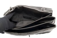 0153. Chanel Quilted Single Flap, Black Lambskin Leather, Silver Hardware22