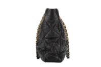 0156. Chanel 19 Tote, Black Lambskin Leather, Gold and Silver Hardware3