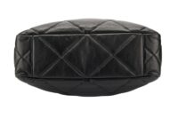 0156. Chanel 19 Tote, Black Lambskin Leather, Gold and Silver Hardware9