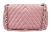 0158. Chanel Double Stitch Single Flap Chevron, Pink Lambskin Leather, Silver Hardware4