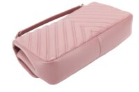 0158. Chanel Double Stitch Single Flap Chevron, Pink Lambskin Leather, Silver Hardware9
