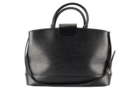 0159. Louis Vuitton Black Mirabeau PM Handbag, Epi Leather, Silver Hardware4