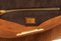 0167. Fendi, Cinnamon Brown Python Peekaboo, Top Handle, Gold Hardware13