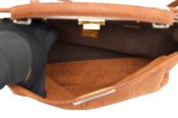 0167. Fendi, Cinnamon Brown Python Peekaboo, Top Handle, Gold Hardware15