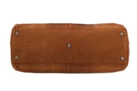 0167. Fendi, Cinnamon Brown Python Peekaboo, Top Handle, Gold Hardware7