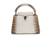 0169. Louis Vuitton Capucines Mini Sahara, Crocodile, Gold Hardware1