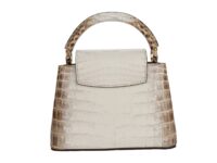 0169. Louis Vuitton Capucines Mini Sahara, Crocodile, Gold Hardware3