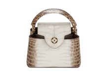 0169. Louis Vuitton Capucines Mini Sahara, Crocodile, Gold Hardware8