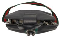 108. Gucci Dionysus Web Stripe, Black Leather, Silver Hardware13
