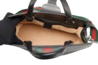 108. Gucci Dionysus Web Stripe, Black Leather, Silver Hardware17