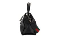 108. Gucci Dionysus Web Stripe, Black Leather, Silver Hardware5