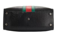 108. Gucci Dionysus Web Stripe, Black Leather, Silver Hardware8