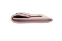 110. Hermes Jige Leather Clutch, Pale Pink4