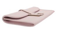 110. Hermes Jige Leather Clutch, Pale Pink6