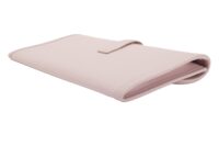 110. Hermes Jige Leather Clutch, Pale Pink9