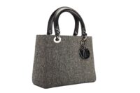 111. Lady Dior Medium, Grey Tweed, Silver Hardware2