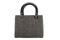 111. Lady Dior Medium, Grey Tweed, Silver Hardware4