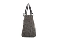 111. Lady Dior Medium, Grey Tweed, Silver Hardware5