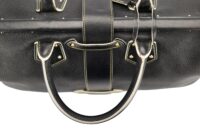 117. Louis Vuitton Black Leather Suhali Tote Bag, Gold Hardware9