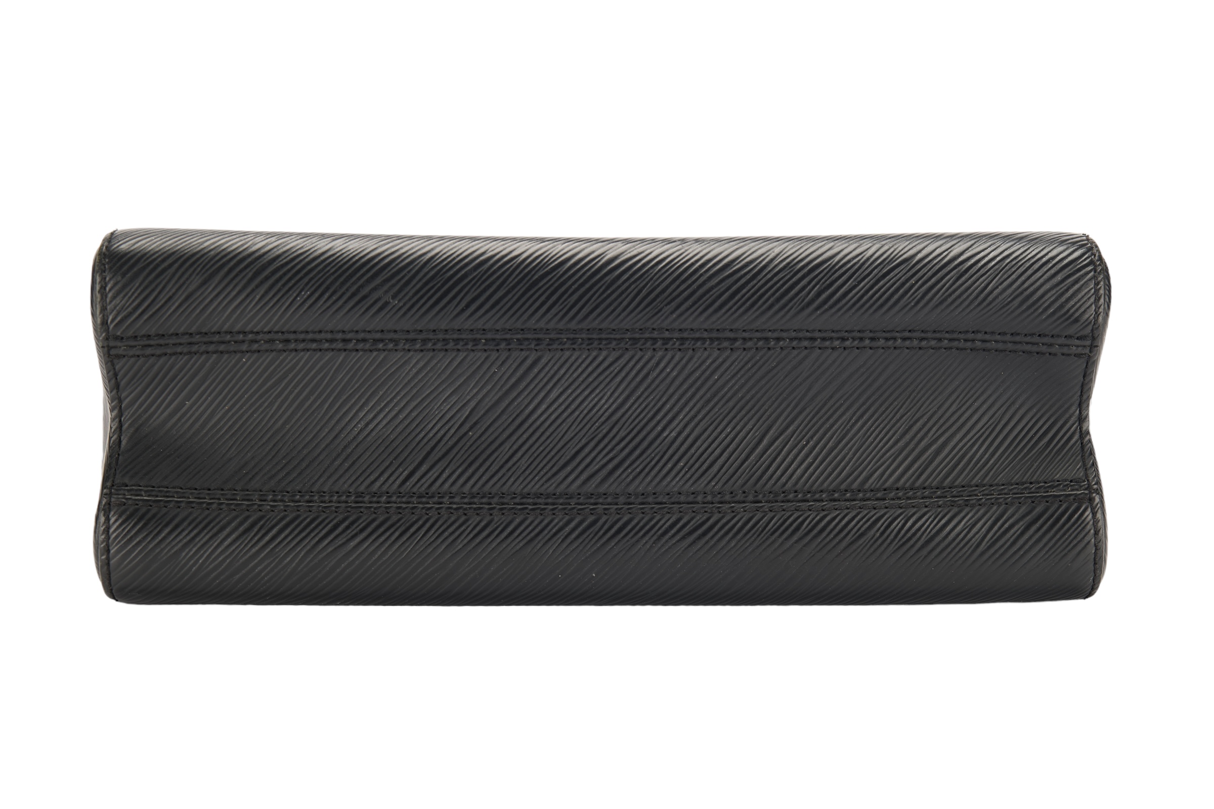 Louis Vuitton Twist MM Bag, Black Epi Leather, Silver