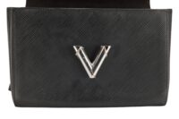 121. Louis Vuitton Twist MM Bag, Black Epi Leather, Silver Hardware16