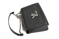 121. Louis Vuitton Twist MM Bag, Black Epi Leather, Silver Hardware7