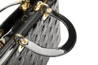 122. Lady Dior, Black Patent Leather, Large, Gold Hardware17