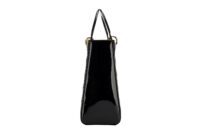 122. Lady Dior, Black Patent Leather, Large, Gold Hardware5
