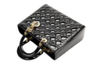 122. Lady Dior, Black Patent Leather, Large, Gold Hardware8