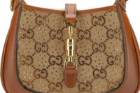 125. Gucci Jackie 1961 Mini Shoulder Bag, Swarovski Edition, Gold Hardware