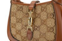 125. Gucci Jackie 1961 Mini Shoulder Bag, Swarovski Edition, Gold Hardware