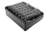 130. Lady Dior, Black Patent Leather, Large, Silver Hardware10