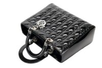 130. Lady Dior, Black Patent Leather, Large, Silver Hardware5