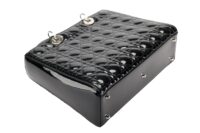 130. Lady Dior, Black Patent Leather, Large, Silver Hardware9